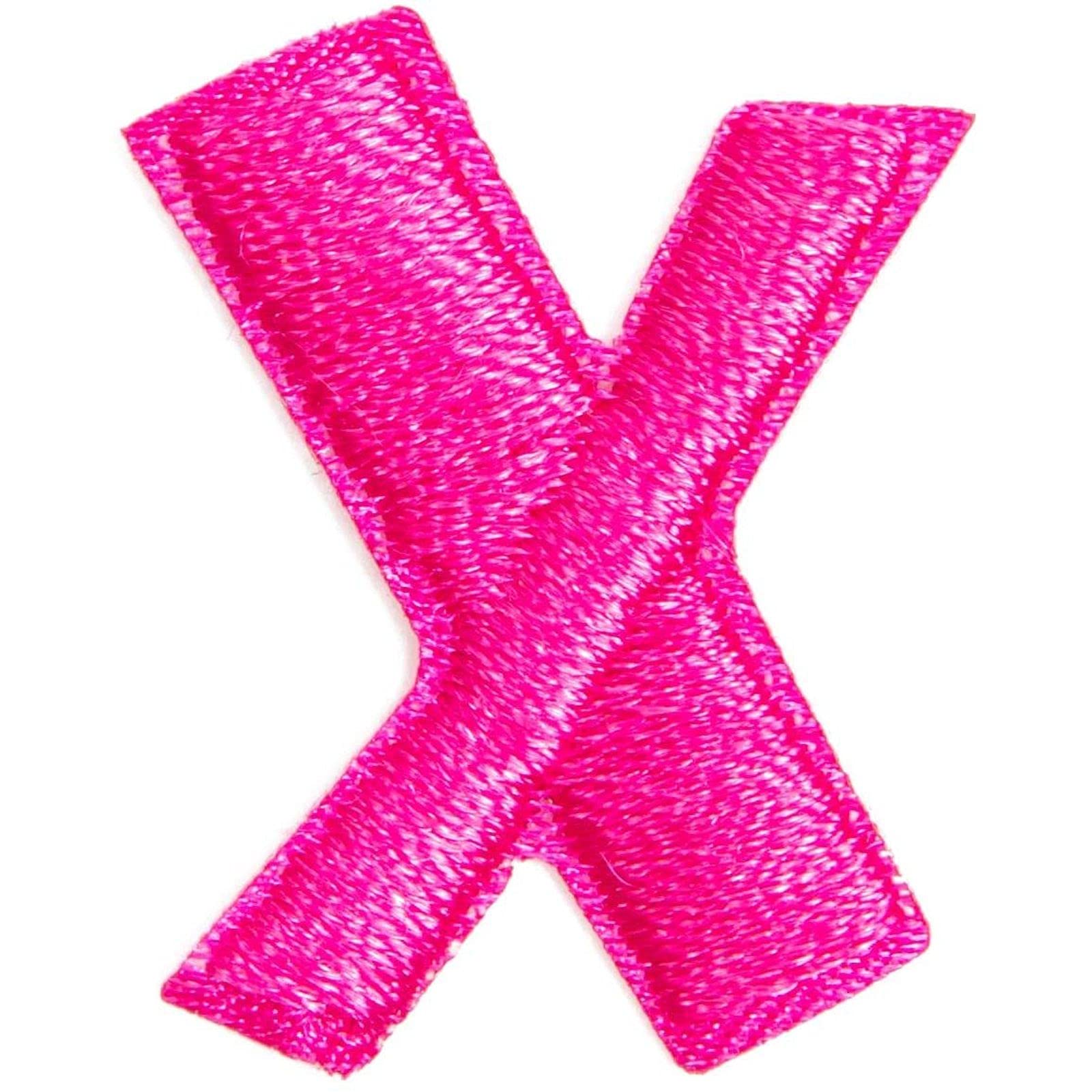 Bright Creations 1 Inch Hot Pink Alphabet Iron-On Patches - 78 Pieces for DIY Crafts, Sewing, Clothing & Backpack Customization - Perfect for Kids' Projects, Denim Jackets & Personalized Gifts