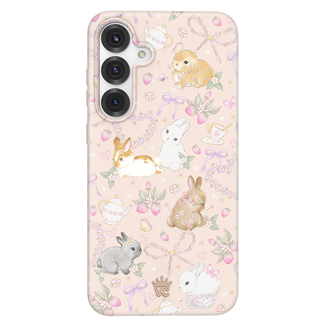 Cute Bunny & Bow Design Samsung Phone Case - Protective & Stylish Cover for Samsung Galaxy S21/S20/Note 20 - Perfect Gift for Girls, Teens & Women (Home, Office, School Use)