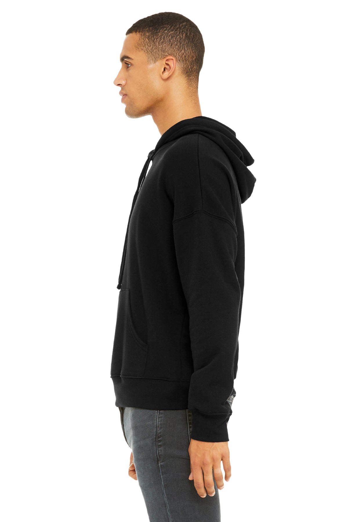 Bella Canvas Unisex Sponge Fleece Hoodie - Soft & Warm Pullover Sweatshirt for Men & Women, Black - Perfect for Casual Wear, Gym & Outdoor Activities