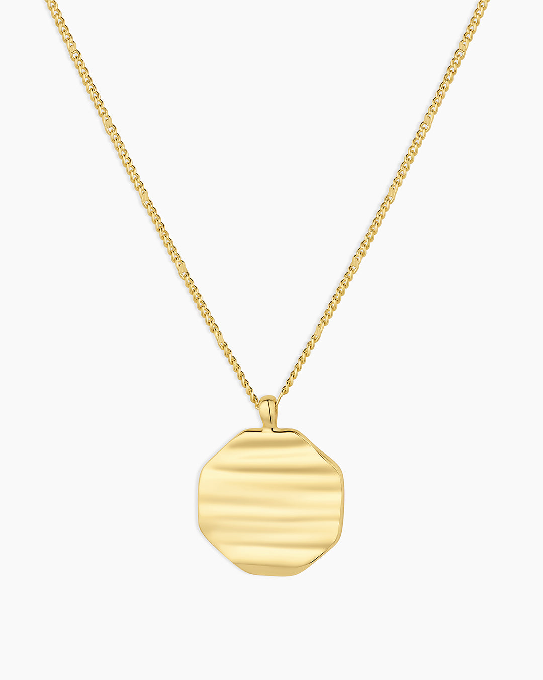 Sunset Coin Necklace - Elegant Gold-Tone Pendant Jewelry for Women | Perfect for Layering, Everyday Wear & Special Occasions