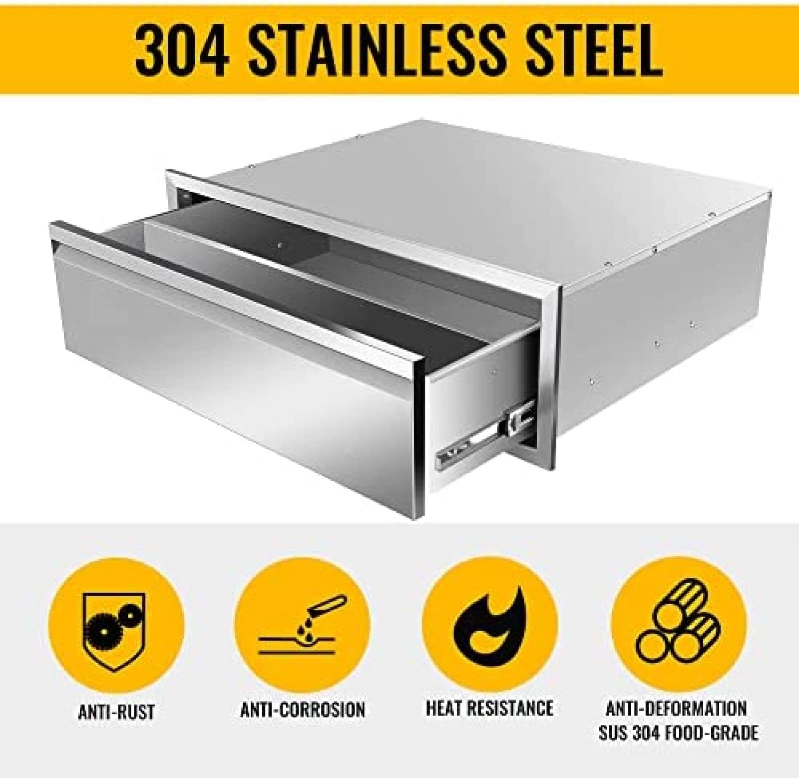 Stainless Steel Outdoor Kitchen Drawer for BBQ - 30