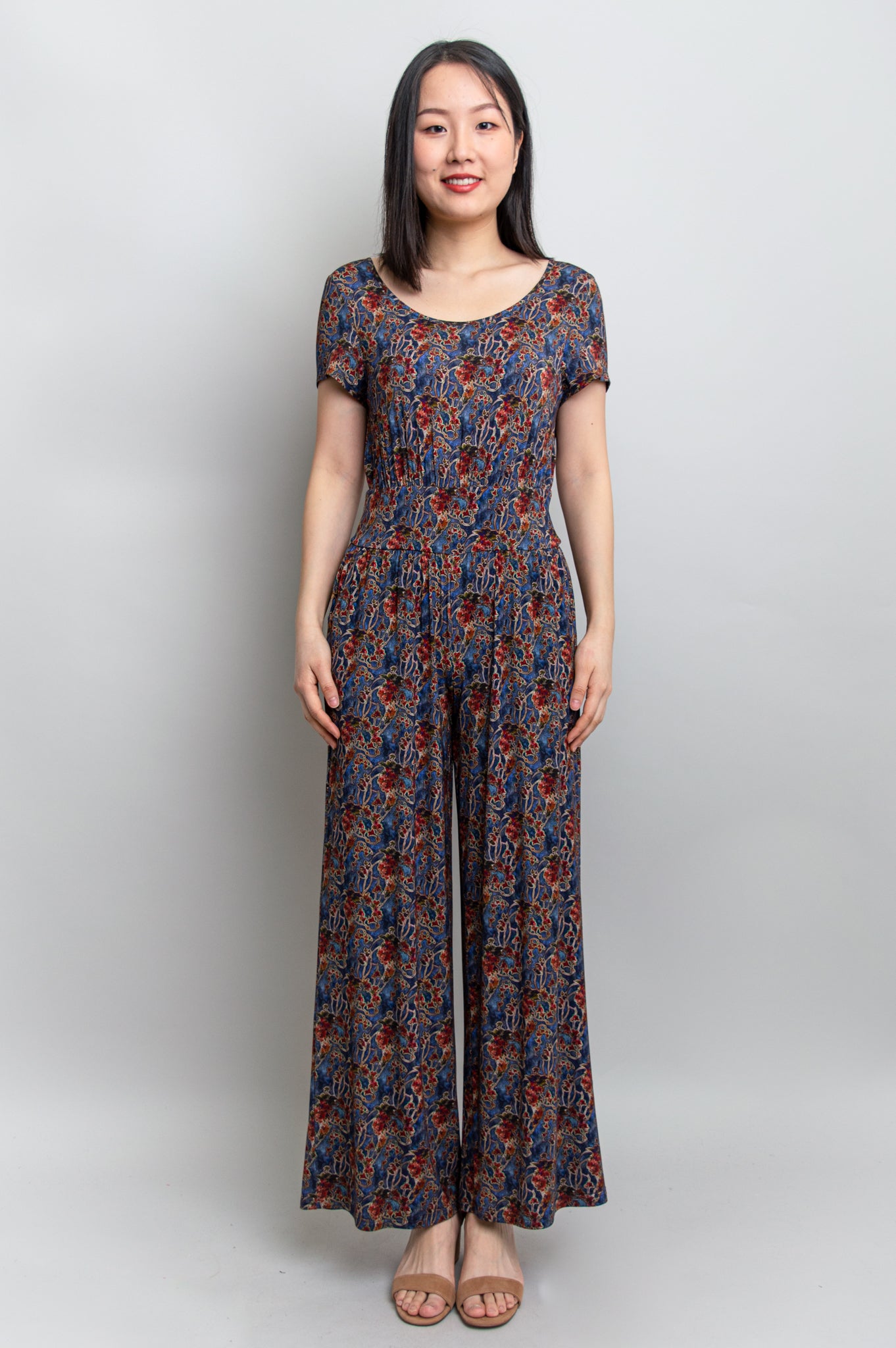 Jolin Jumpsuit - Shadow Dance Bamboo Fabric Women's Romper | Perfect for Summer Outfits, Beach Vacations & Casual Wear