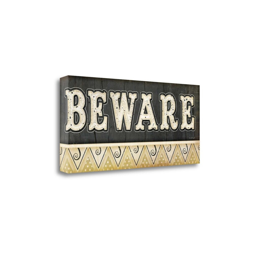 Beware by Jennifer Pugh - Premium Giclee Art Print on Gallery Wrapped Canvas - Ready to Hang Wall Decor for Living Room, Bedroom & Office