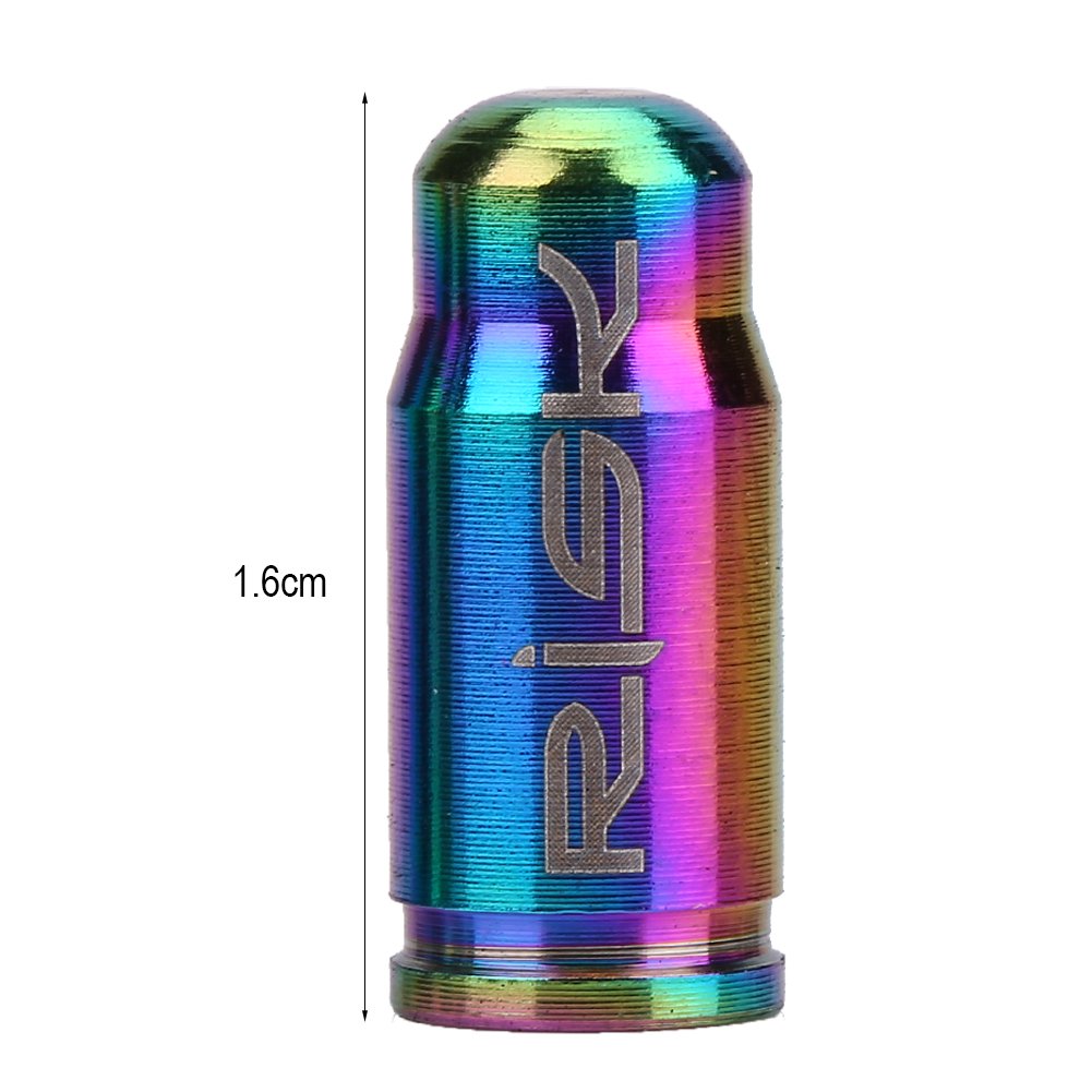 TC4 Alloy Bike Valve Stem - 2 Pack Colorful Presta Valve for Mountain & Road Bike Inner Tubes | Durable Lightweight Gas Nozzle for Cycling, Commuting & Bicycle Maintenance