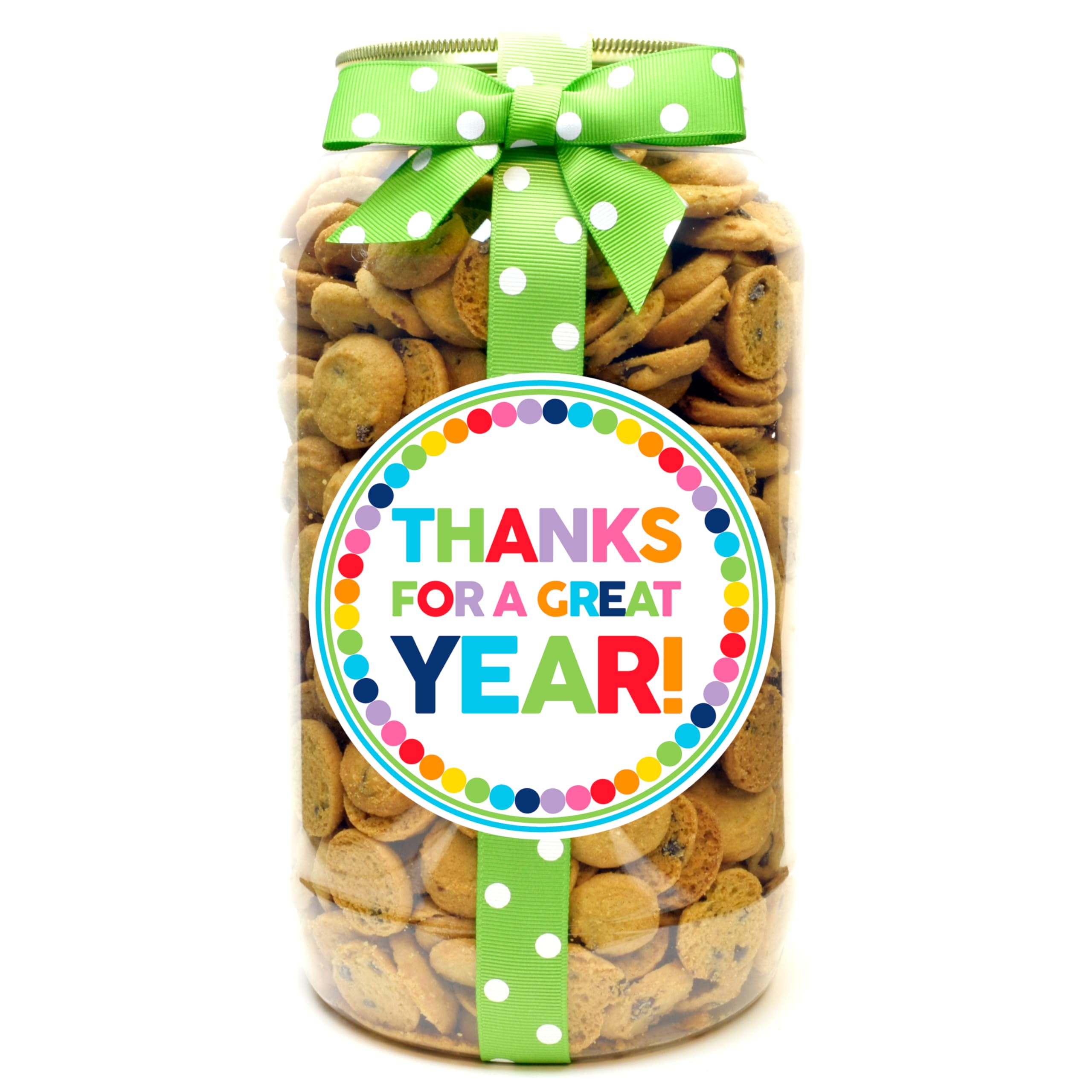 Nam's Bits Chocolate Chip Cookies - 1 Gallon Bulk Jar - Perfect for Teachers, Gifts & Office Snacks (RDGY)
