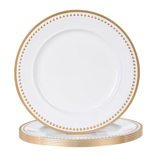 Beaded Rim - White