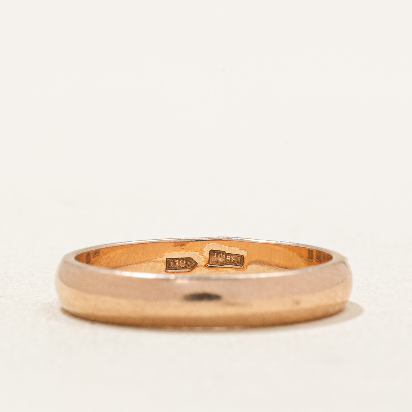 14k Rose Gold Wedding Band for Women - 3.10mm Wide Size 4 - Ukrainian Handcrafted Jewelry - Perfect for Engagement, Anniversary & Special Occasion Gifts