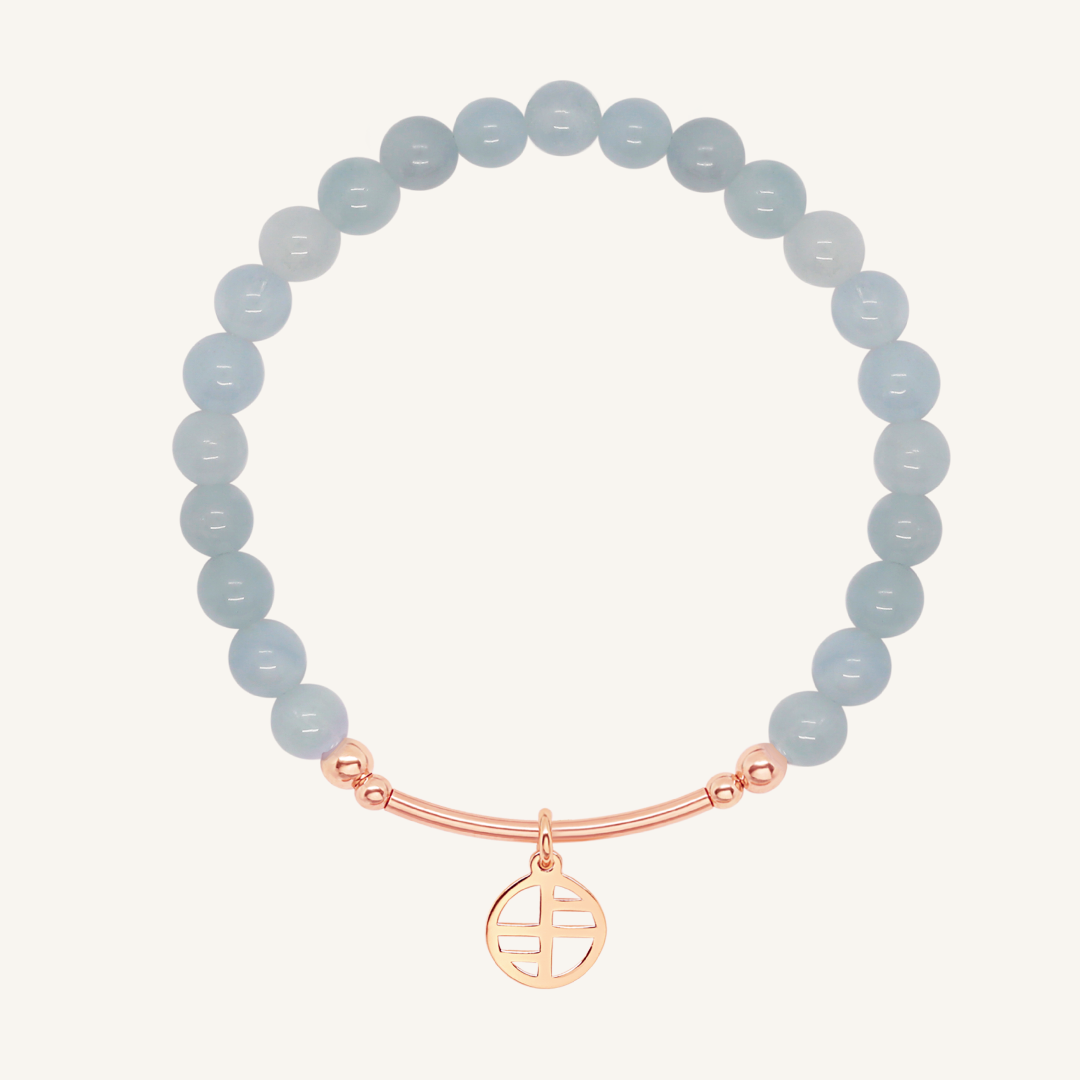 Angelite Charm Bracelet - Stone of Connection & Spiritual Healing - Perfect for Meditation, Energy Work & Gift Giving