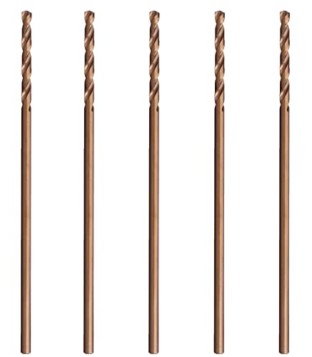High-Speed Steel (HSS) Cobalt Drill Bit Set - 5PCS 1/8