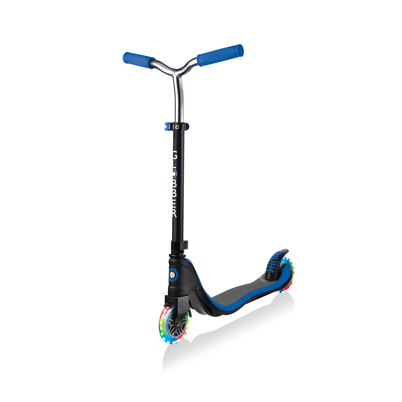 Globber Flow 22 125 LED Light Up Scooter for Kids - 3 Wheel Kick Scooter with Adjustable Handlebar & Smooth Ride - Perfect for Commuting, Park Rides & Outdoor Play
