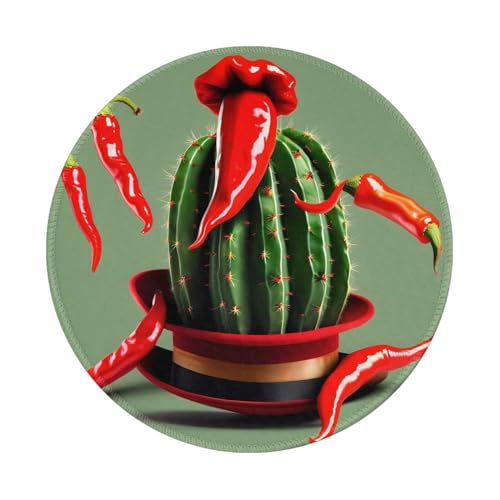 Cactus Hat and Chili Pepper