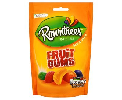 Rowntrees Fruit Gums - Chewy Candy Assortment (120g x 2 Pack) | Classic British Sweets for Parties, Gifts & Movie Nights