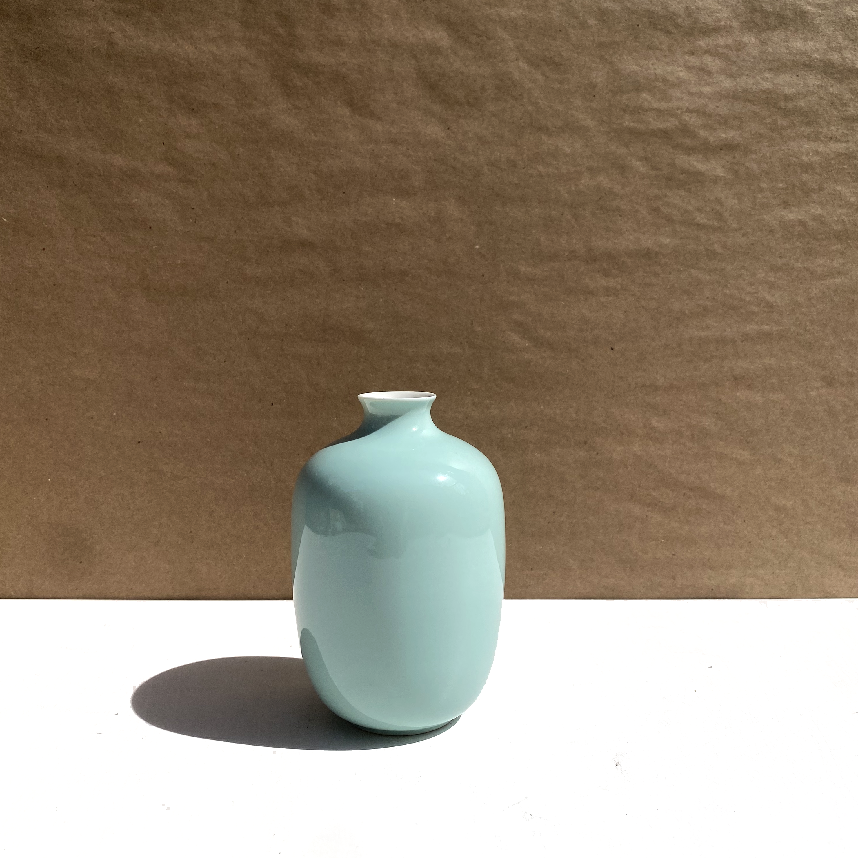 Mini Plum Vase - Small Decorative Ceramic Vase for Home Decor, Office Desk, Wedding Centerpieces & Floral Arrangements