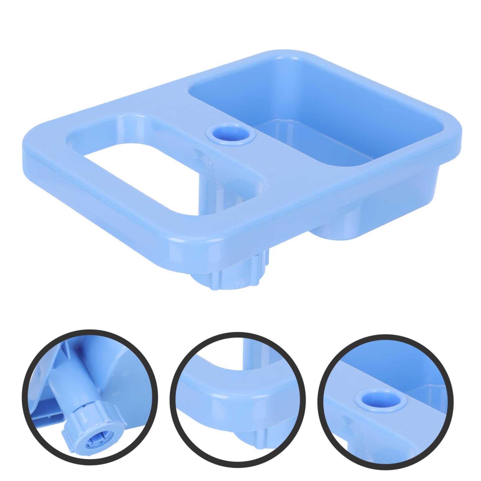 Healvian 2pcs IV Pole Tray - Plastic Medical Storage for IV Stand Accessories