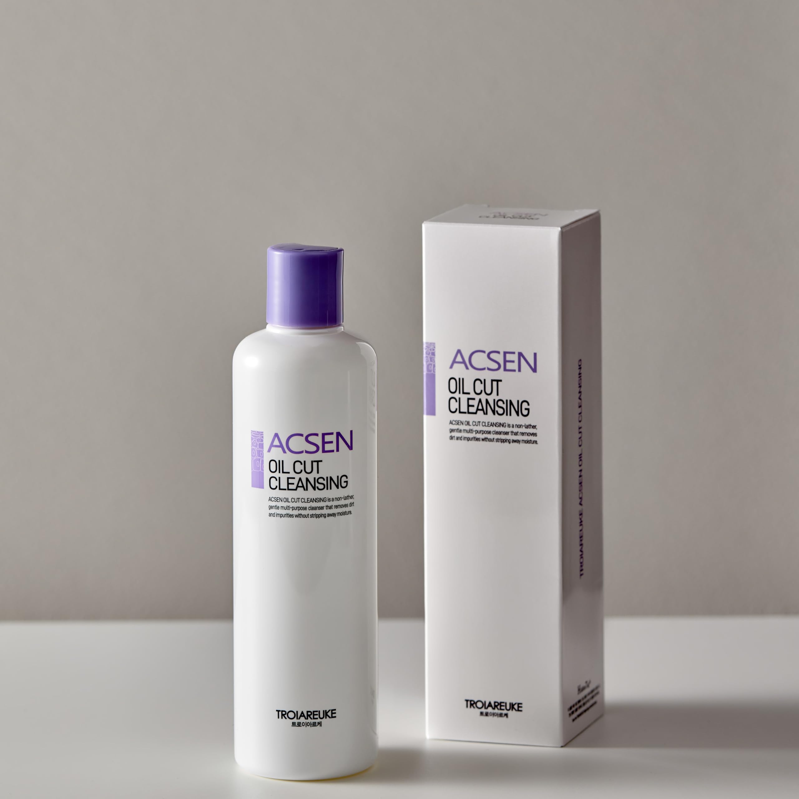 TROIAREUKE ACSEN Oil Cut Cleansing 120ml - All-in-One Facial Cleanser for Oily & Combination Skin | Deep Pore Cleansing, Makeup Removal & Skin Balancing | Daily Skincare Routine
