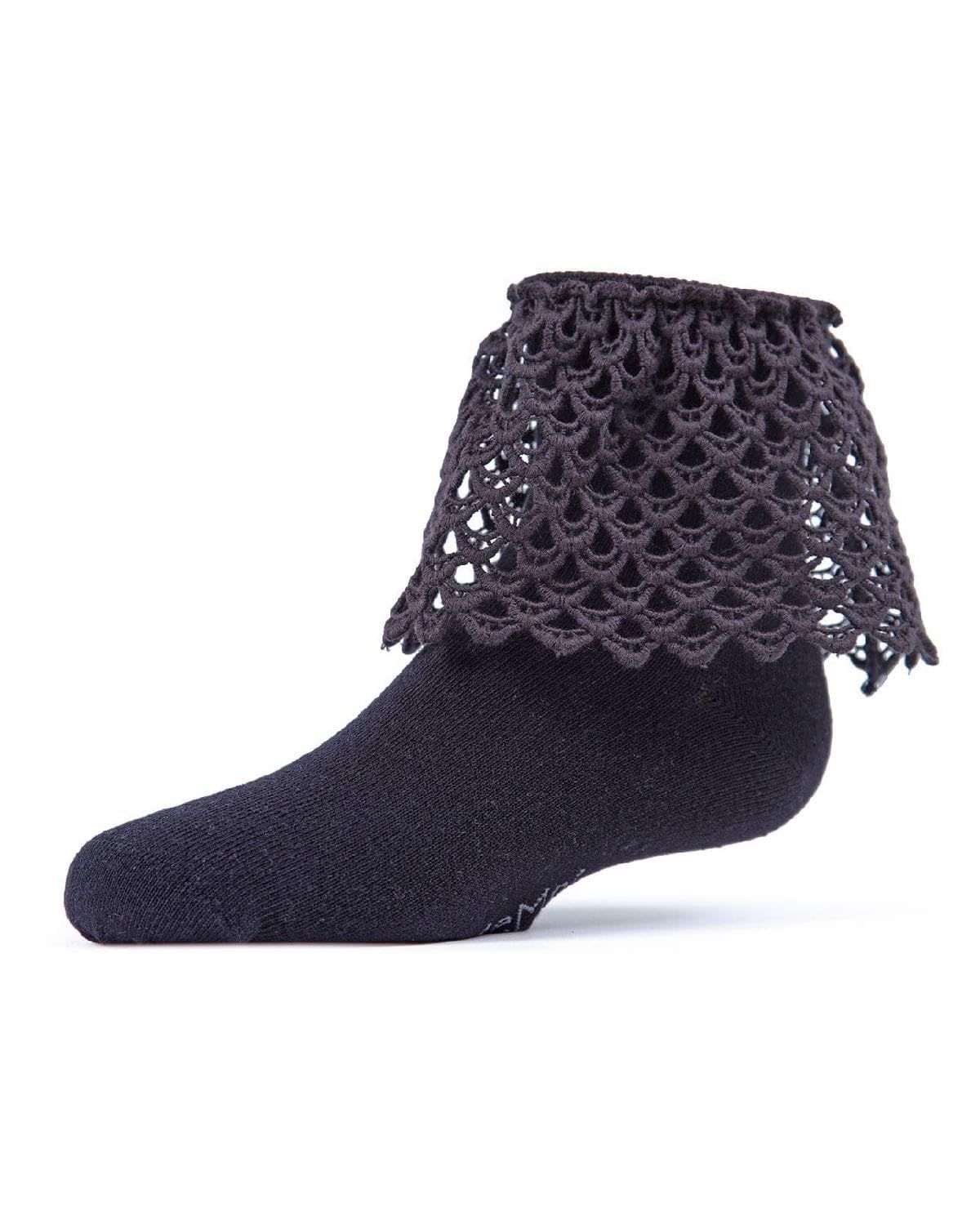 MeMoi Girls' Lacy Loopsy Cotton Blend Ankle Socks - Cute & Comfortable for School, Play & Everyday Wear