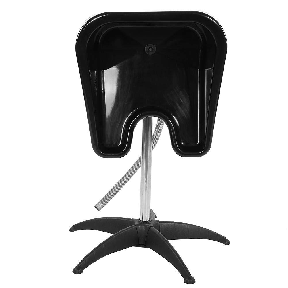 Adjustable Height Hair Washing Bowl - Rotating Salon Shampoo Basin with Drain for Barber & Beauty Spa | Perfect for Hair Treatment, Coloring & Styling in Professional Salons & Home Use