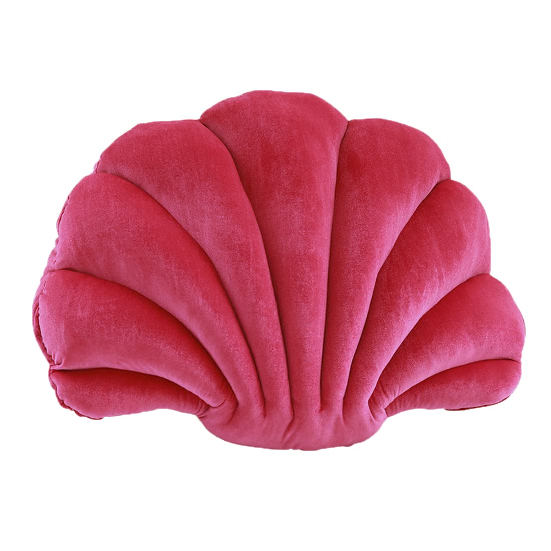 Hot Pink Seashell Throw Pillow - 18.11x13