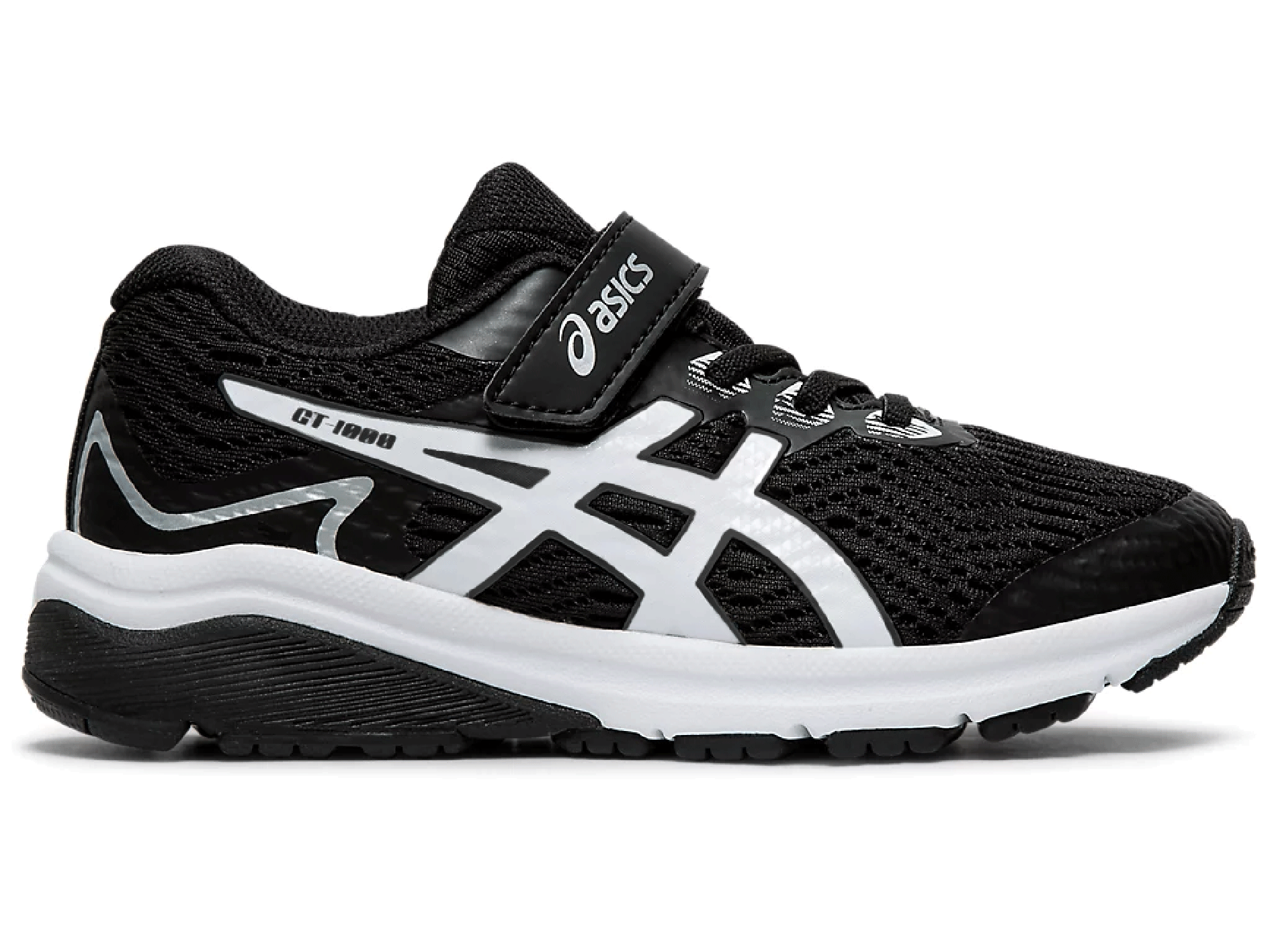 ASICS Junior GT 1000 8 PS Kids' Running Shoes - Black/White (1014A067-001) - Lightweight Athletic Sneakers for Boys & Girls - Perfect for School, Training & Daily Activities