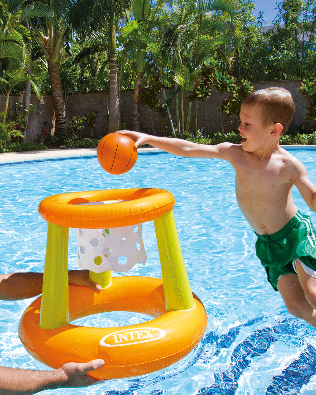 Intex Floating Hoops Pool Game Set - Fun Water Basketball for Kids & Adults - Perfect for Pool Parties, Beach, and Backyard Summer Activities