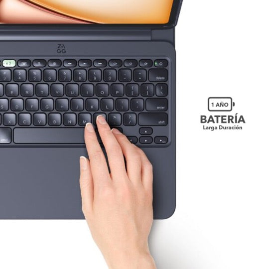 ZAGG Pro Keys 2 Bluetooth Keyboard for iPad Air 13-inch (M2 Chip) - Slim Wireless Keyboard with Backlit Keys for Work, Travel & Home Office Use