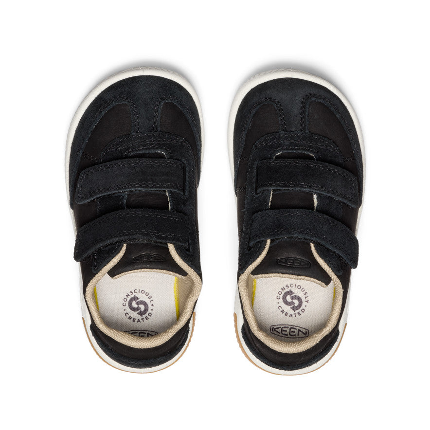 KNX T Toe Sneakers for Toddlers & Little Kids - Black/Star White | Comfortable & Lightweight for Playtime, School & Daily Wear