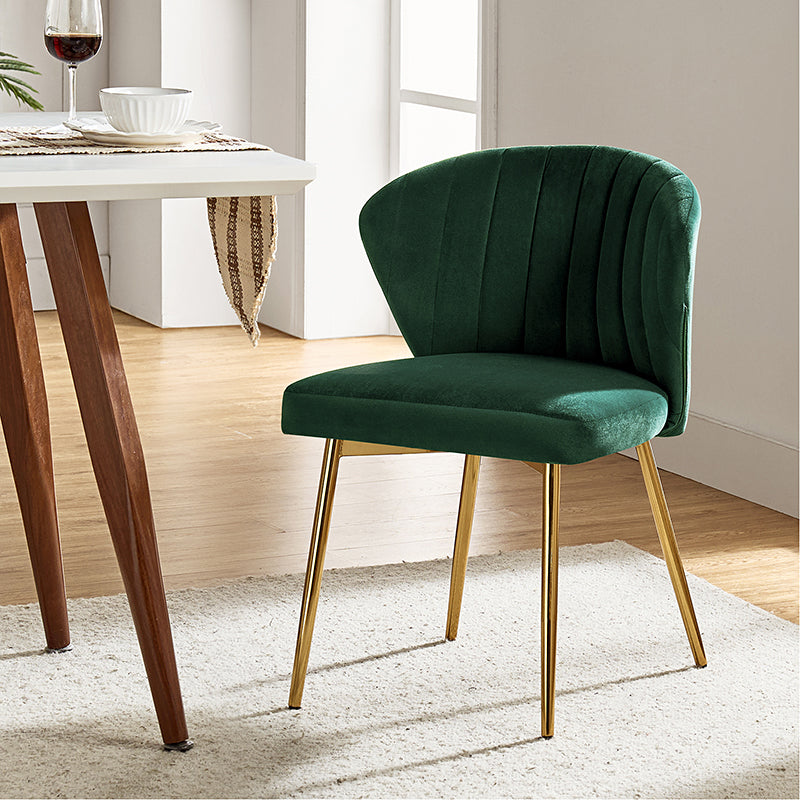 Luxury Aruna Velvet Upholstered Accent Chair - Soft Velvet Fabric, Comfortable Seating for Living Room, Bedroom, or Office - Elegant Home Decor & Stylish Furniture