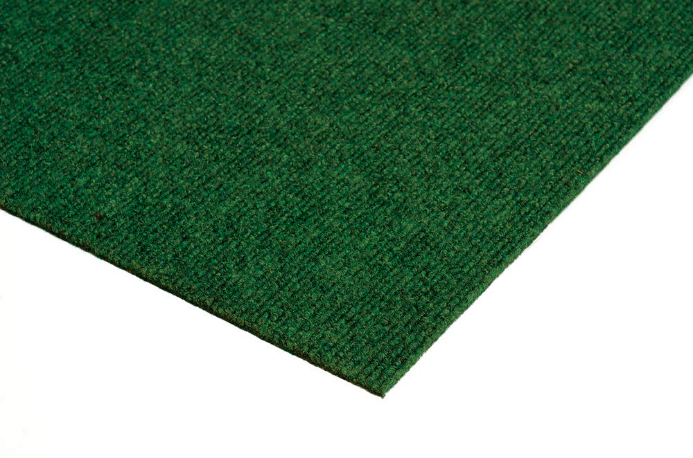Eco-Friendly Indoor Outdoor Rug 4x6 Feet - Recycled PET Fiber Area Rug, Non-Slip & Durable - Perfect for Living Room, Bedroom, Patio, Deck, Picnic & Camping - Heather Green