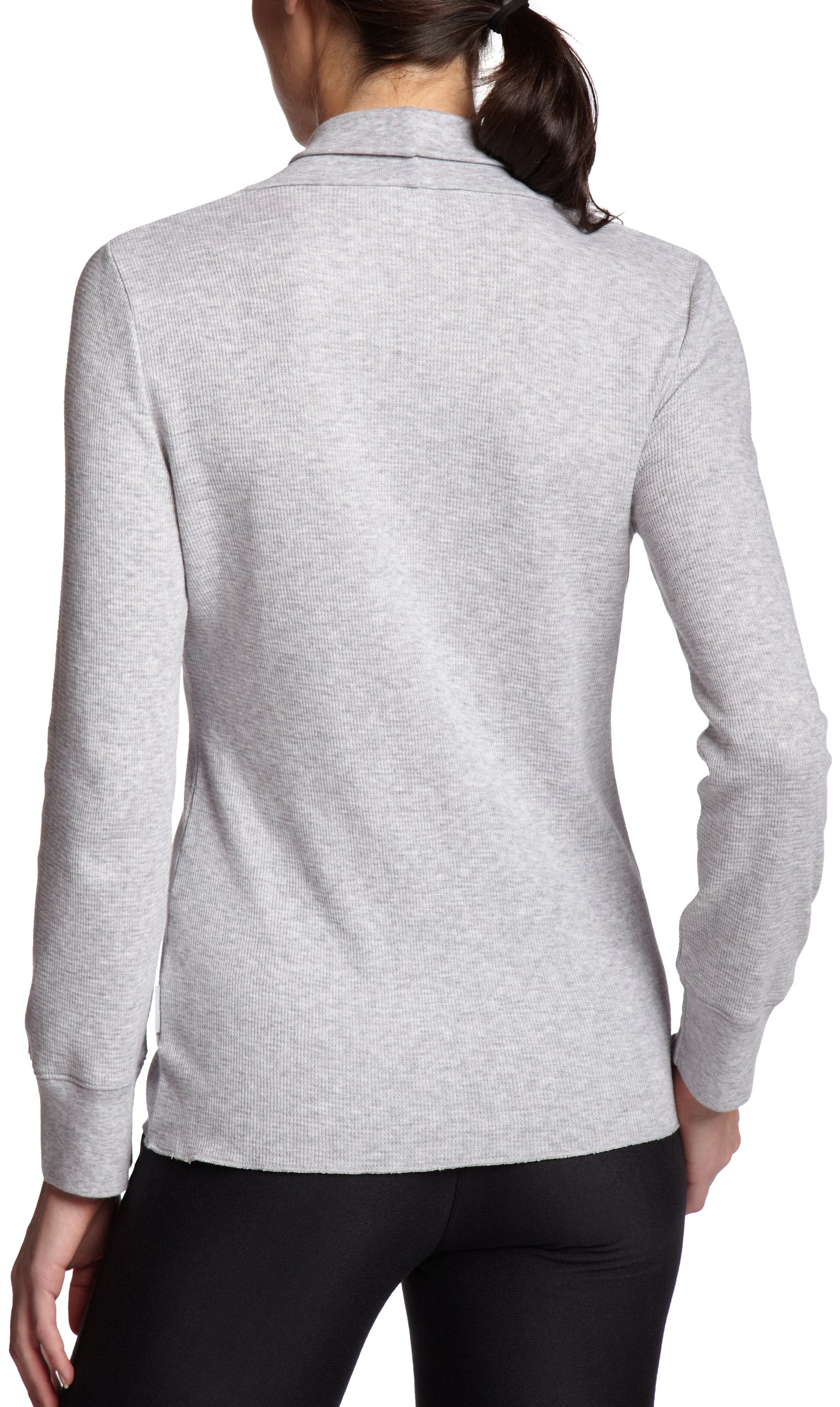 Nautica Women's Waffle Knit Long Sleeve Loungewear Top - Soft Comfortable Casual Shirt for Home, Yoga & Relaxation