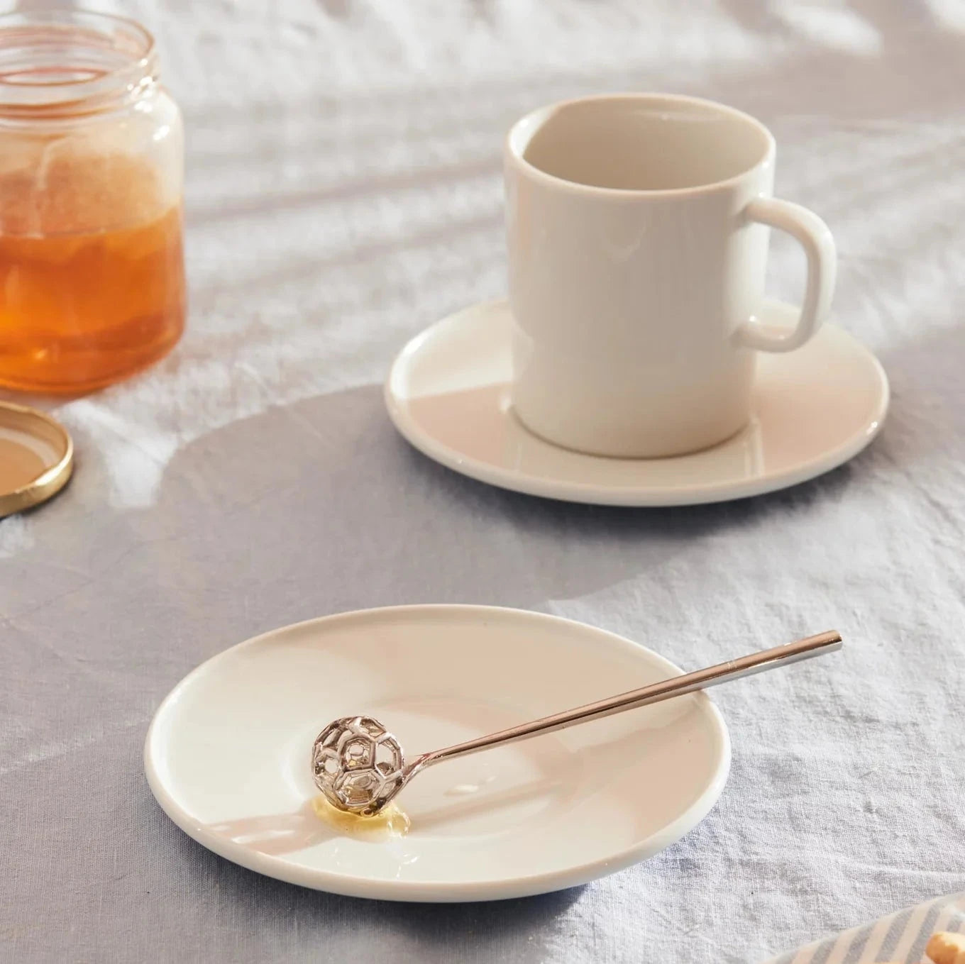 Pure Acacia Honey Dipper - Natural Wooden Honey Stirrer for Tea, Coffee & Desserts | Perfect for Drizzling Honey on Pancakes, Yogurt & Toast