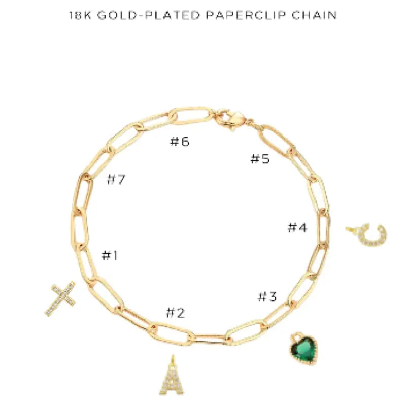 Elegant Charm Bracelet with Assorted Charms - Perfect for Gifts, Parties & Everyday Wear | $38.00