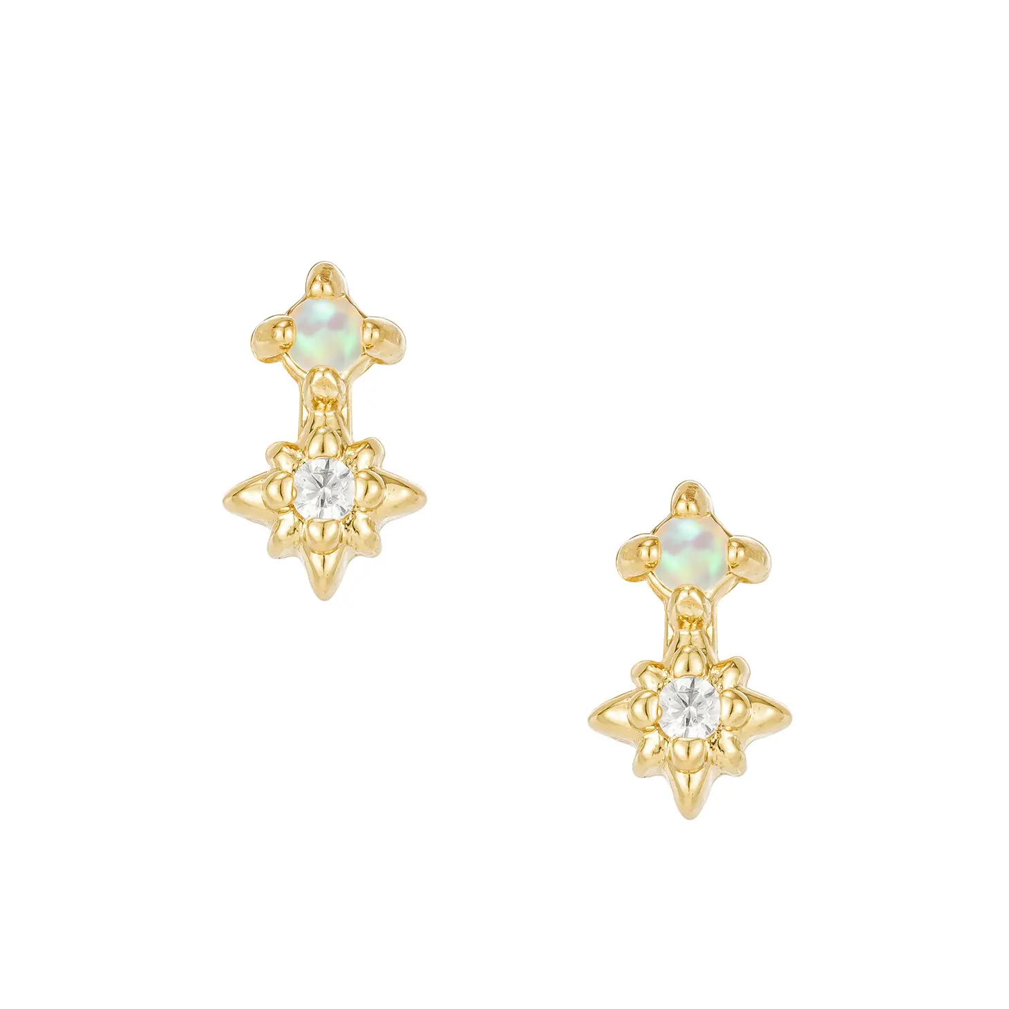 Kaya Studs | Genuine Opal Earrings for Women – Elegant & Hypoallergenic Jewelry for Everyday Wear & Special Occasions