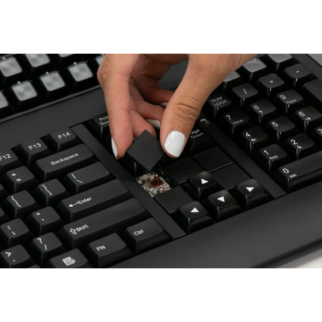 XBE 5016 Control Room Keyboard - Professional USB Keyboard for Broadcast & Studio Use - Perfect for Video Editing, Live Streaming & Audio Production