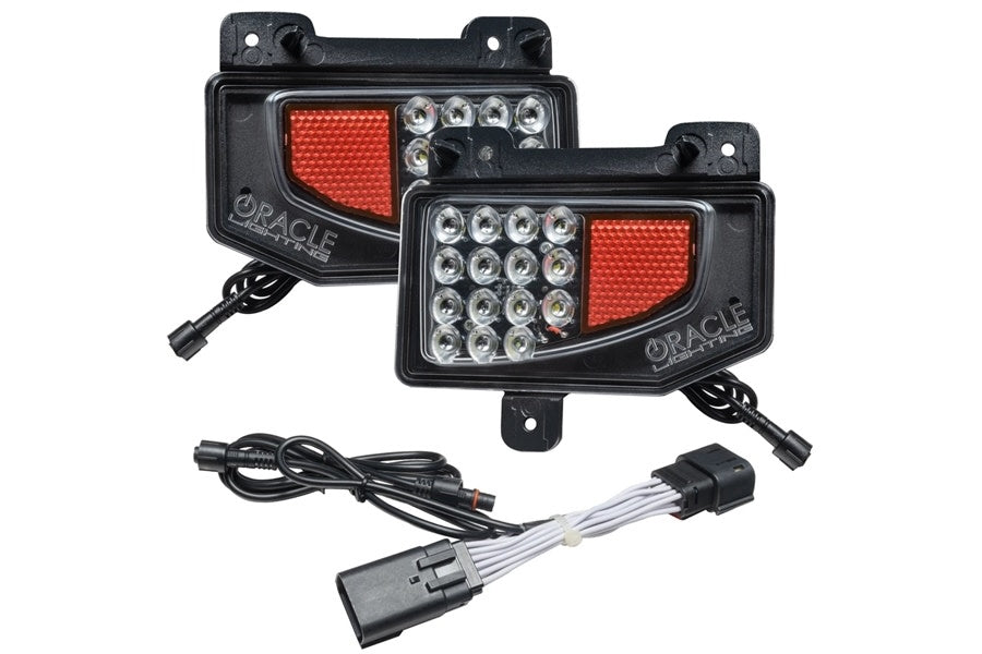 Jeep Gladiator JT Oracle Rear Bumper LED Reverse Lights with Wiring Harness - Off-Road Backup Lighting for Night Driving & Trail Adventures