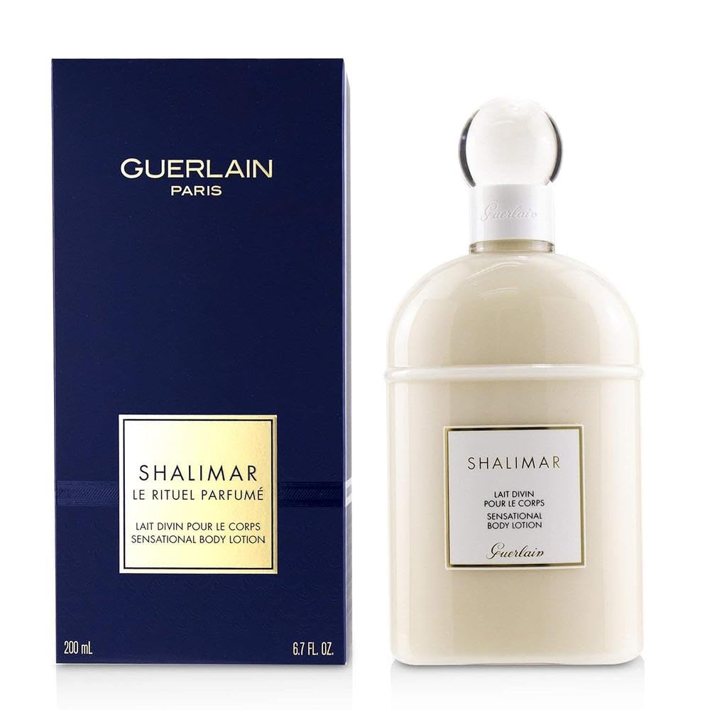 Guerlain SHALIMAR Body Lotion 6.8 oz for Women - Cameo Scent | Hydrating & Luxurious Moisturizer for Dry Skin | Perfect for Daily Use & Special Occasions