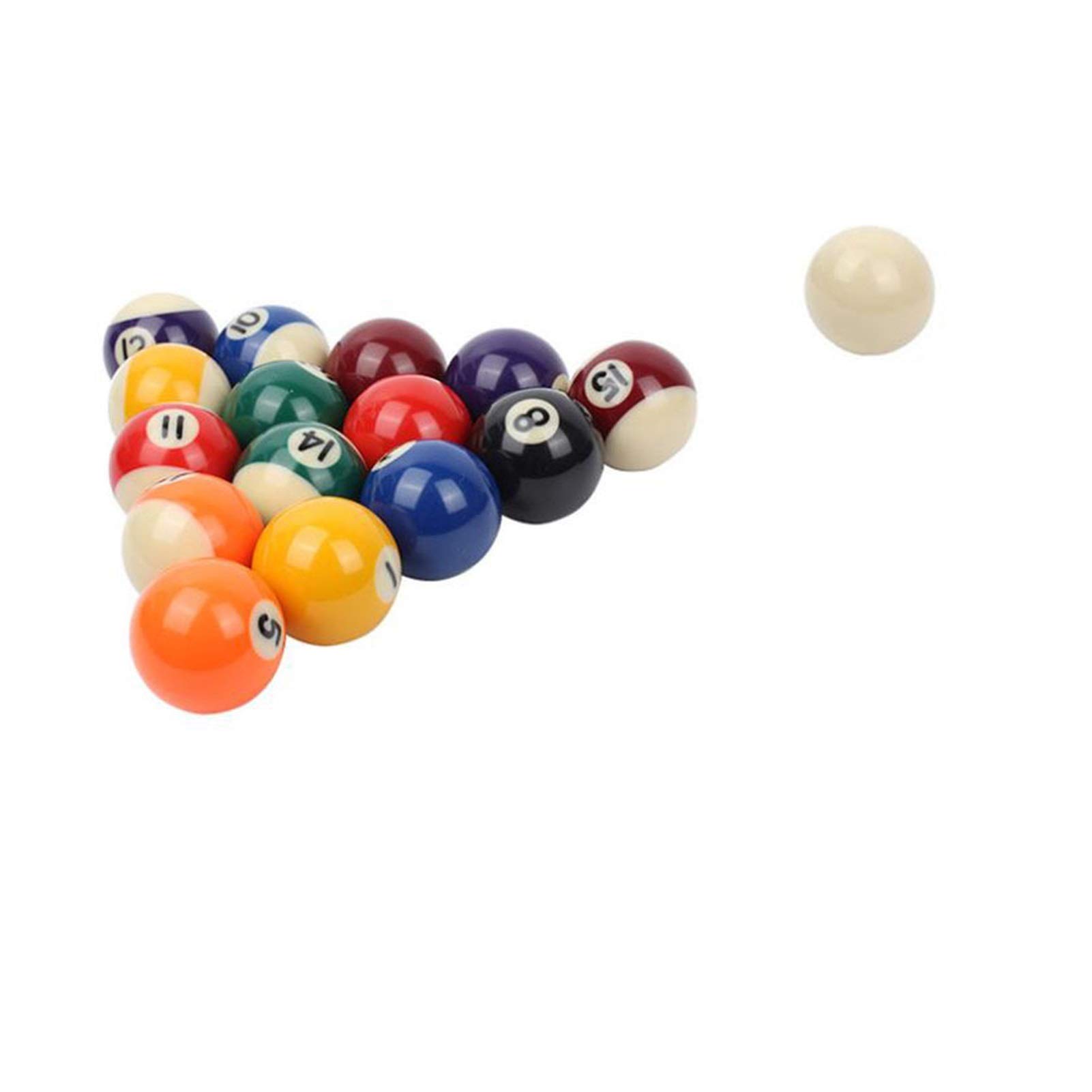 **25MM & 38MM Kids Billiard Balls Set - Resin Mini Pool Cue Balls for Children - Complete Snooker & Billiards Game Set (25MM) - Perfect for Home Playrooms & Family Game Nights**