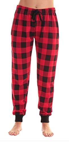 Terry Fabric Red Black Buffalo Plaid