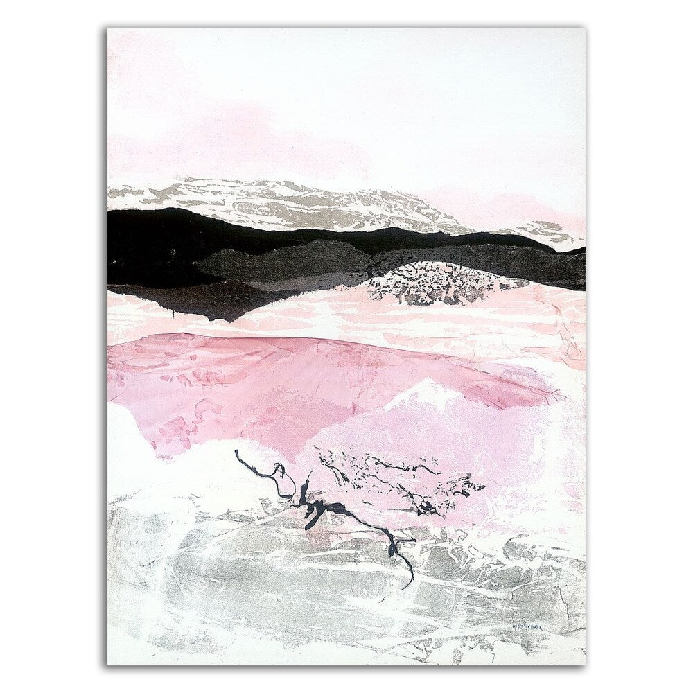 Black Mountain by Jan Sullivan Fowler - Premium Canvas Wall Art Print - Ready to Hang - Perfect for Living Room, Bedroom & Office Decor