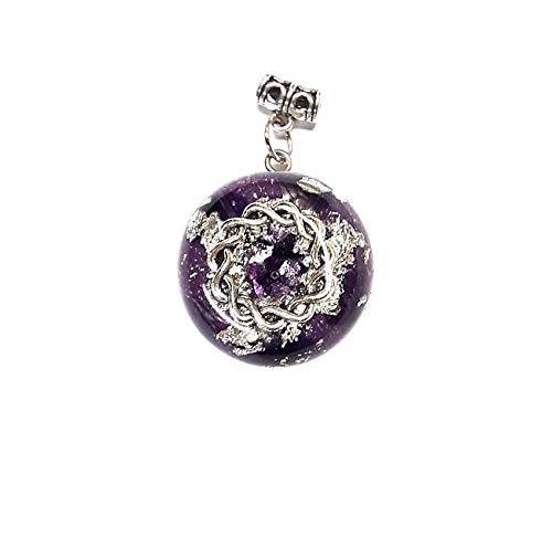 Petite Orgonite Pendant with Amethyst - EMF Protection & Immune System Support | Spiritual Jewelry for Meditation, Energy Healing & Daily Wear