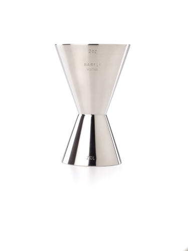 Barfly 1 Oz & 2 Oz Jigger - Premium Stainless Steel Cocktail Measuring Cup for Bartenders & Home Mixologists - Perfect for Crafting Cocktails, Mixing Drinks & Bar Accessories