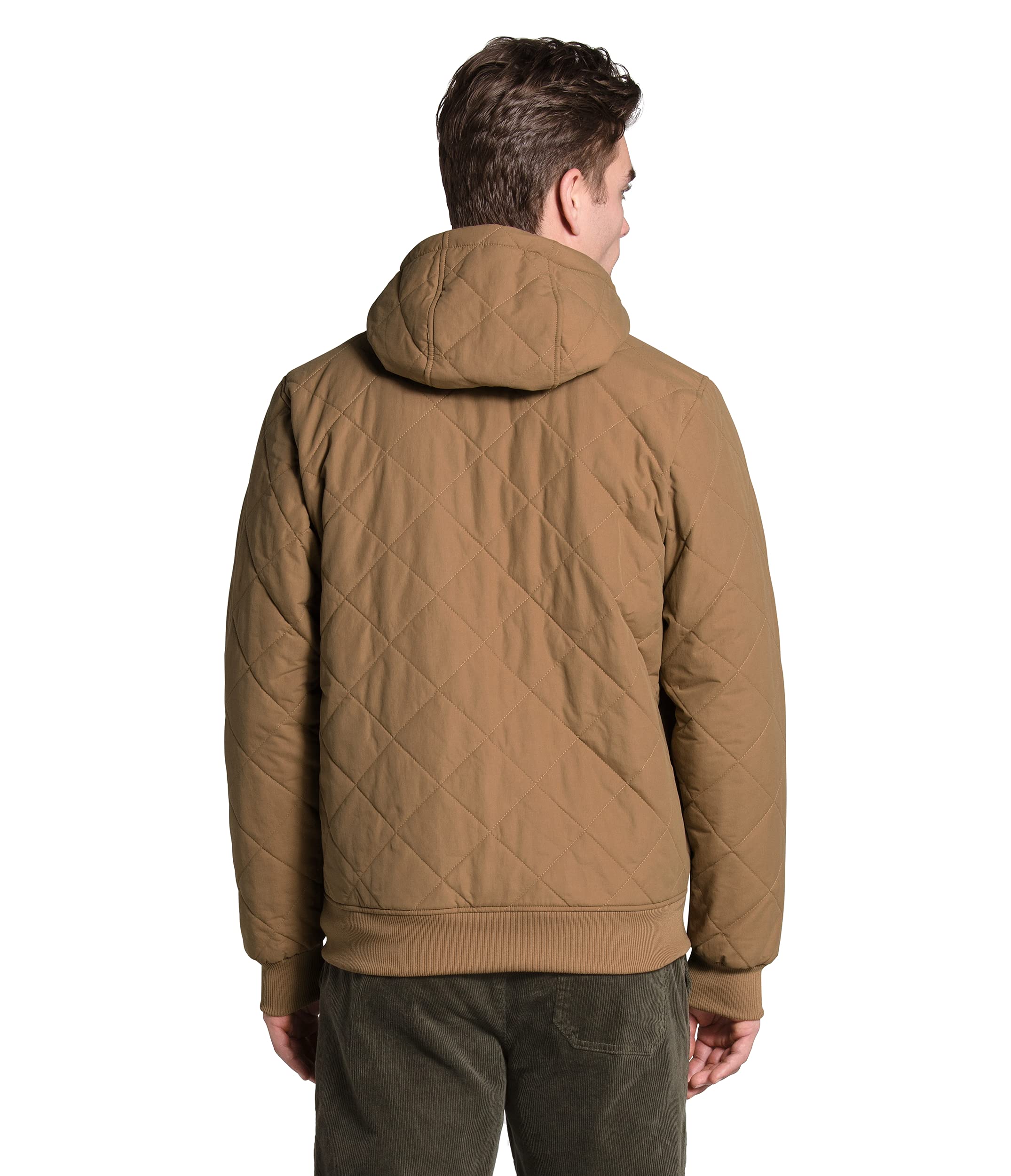 THE NORTH FACE Men's Cuchillo Insulated Full Zip Hoodie Jacket - Utility Brown, Medium Size - Warm Winter Outdoor Hiking & Camping Fleece Pullover