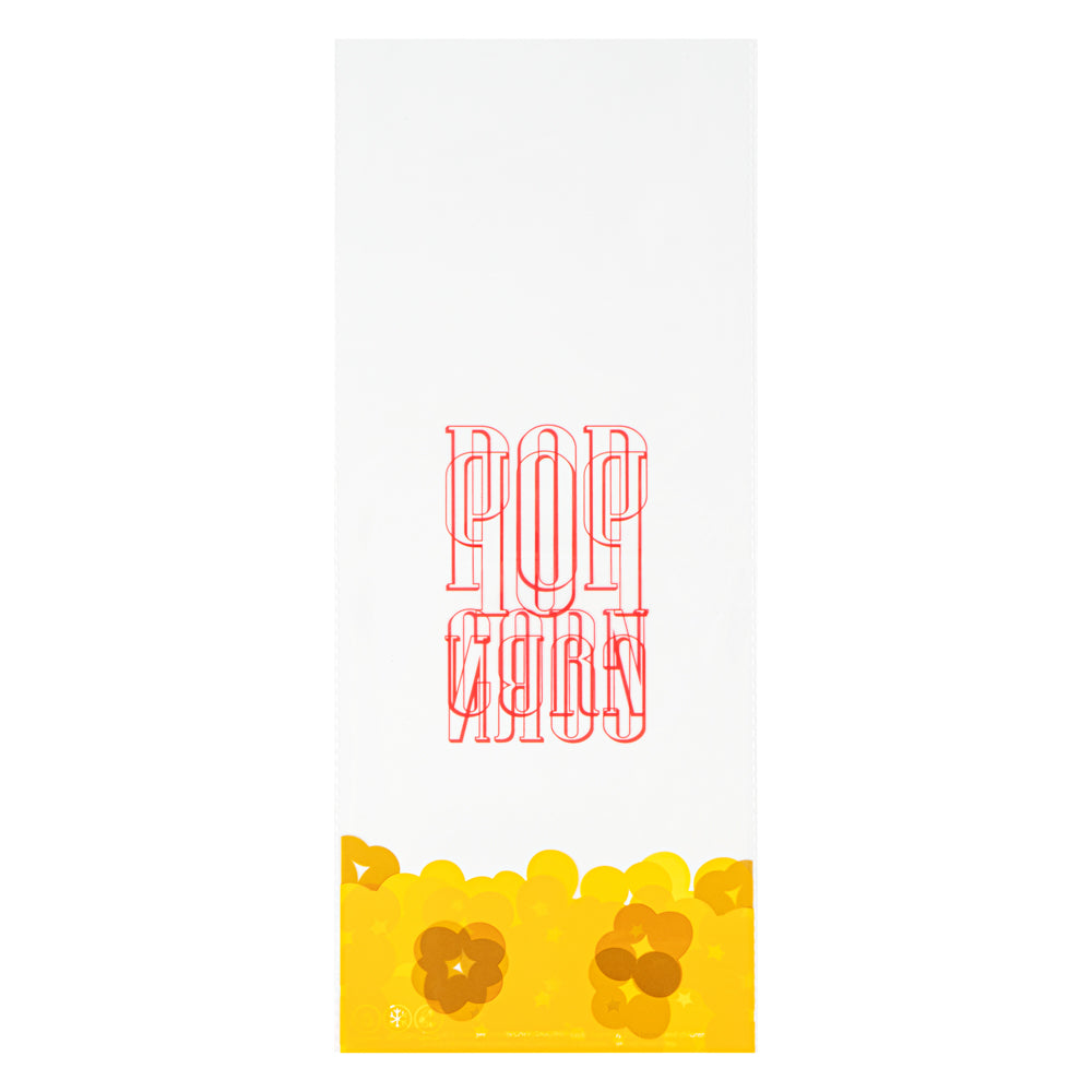 Clear Plastic Popcorn Bags 17x7 Inches - 100 Count Box | Perfect for Movie Nights, Concessions & Party Snacks
