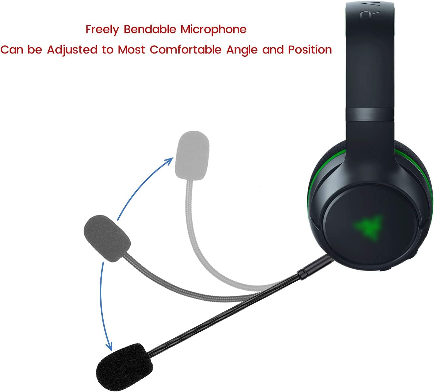 Razer Kaira Pro Wireless Mic Replacement - Detachable Boom Mic for Xbox, PS5, PC Gaming Headsets - Perfect for Streaming & Multiplayer Gaming