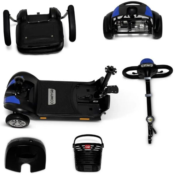 ComfyGo Z4 Lightweight Portable Mobility Scooter for Adults - Foldable Electric Scooter for Seniors & Disabled - Perfect for Travel, Shopping & Outdoor Activities