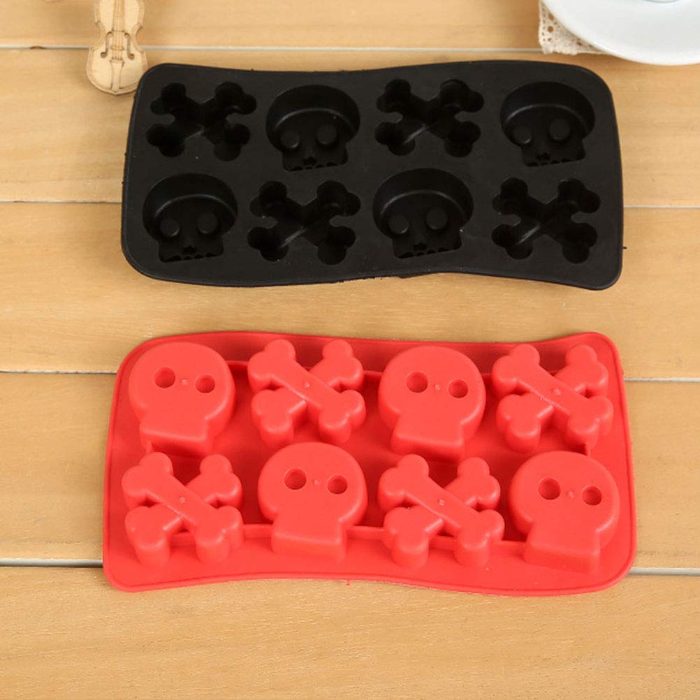 BESPORTBLE 2-Pack Halloween Ice Cube Trays - Silicone Ice Molds for Spooky Ice Cubes, Party Supplies & Cocktail Making - Perfect for Halloween Parties, Themed Drinks & Home Bar Decor