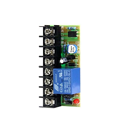 KingGo 12V NO NC Electric Lock Delay Relay Module - Secure Door Access Control System for Intercom, Gate & Security (Ideal for Home, Office & Commercial Buildings)