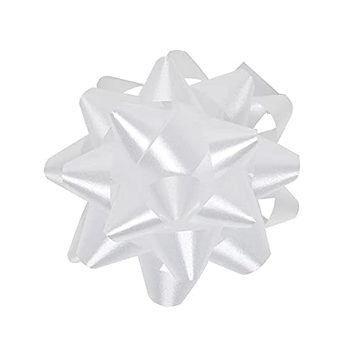 White Confetti Gift Bows - 20 Pack of 2-3/4