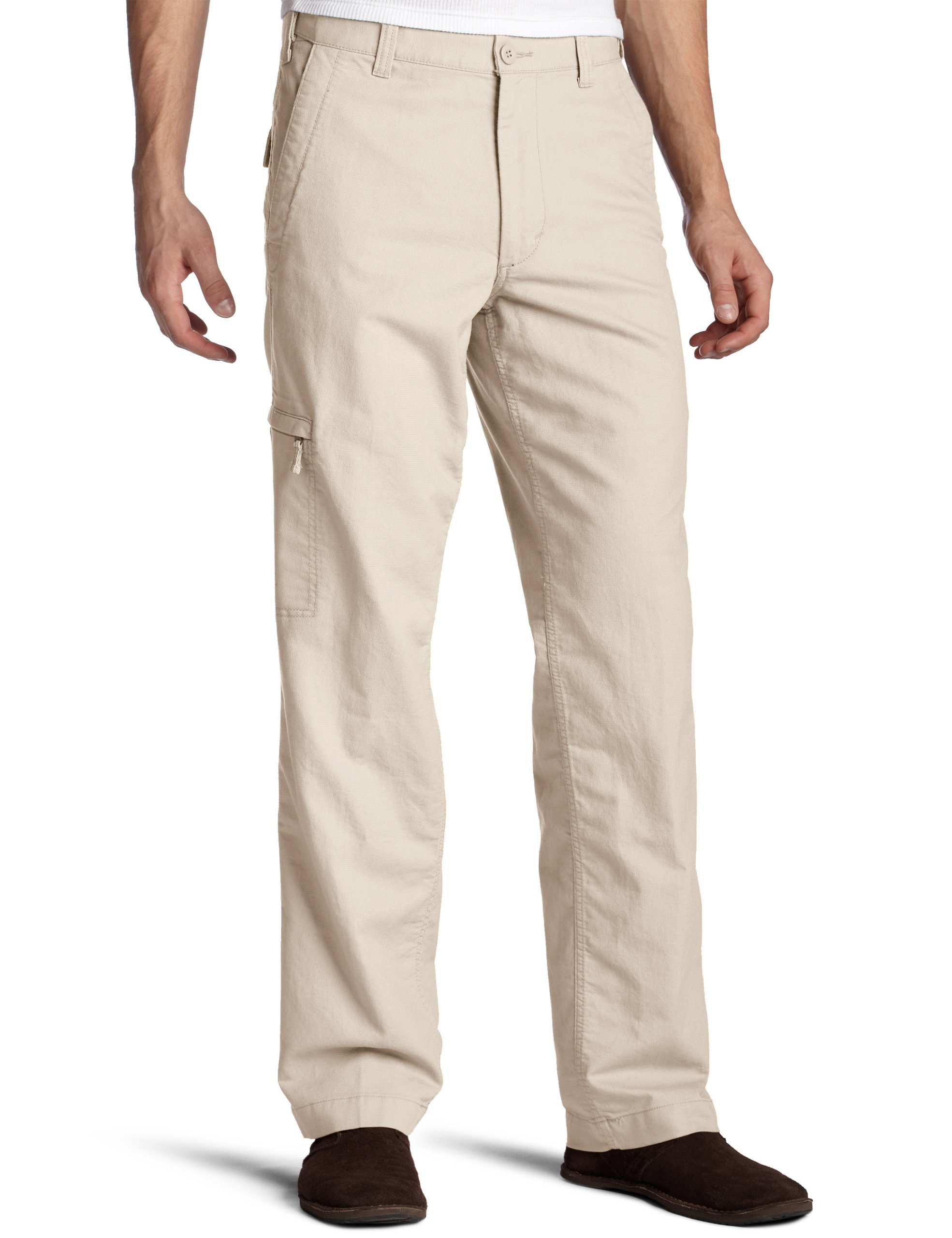 Dockers Men’s Classic Fit Comfort Cargo Pants - Relaxed Fit Stretch Khaki Pants for Work, Travel & Casual Wear