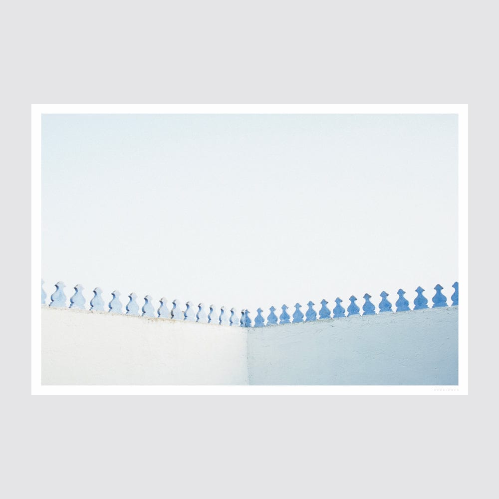 Blue City 2 Fine Art Prints - Wall Decor for Living Room, Bedroom & Office - Modern Landscape Painting for Home & Office Decor