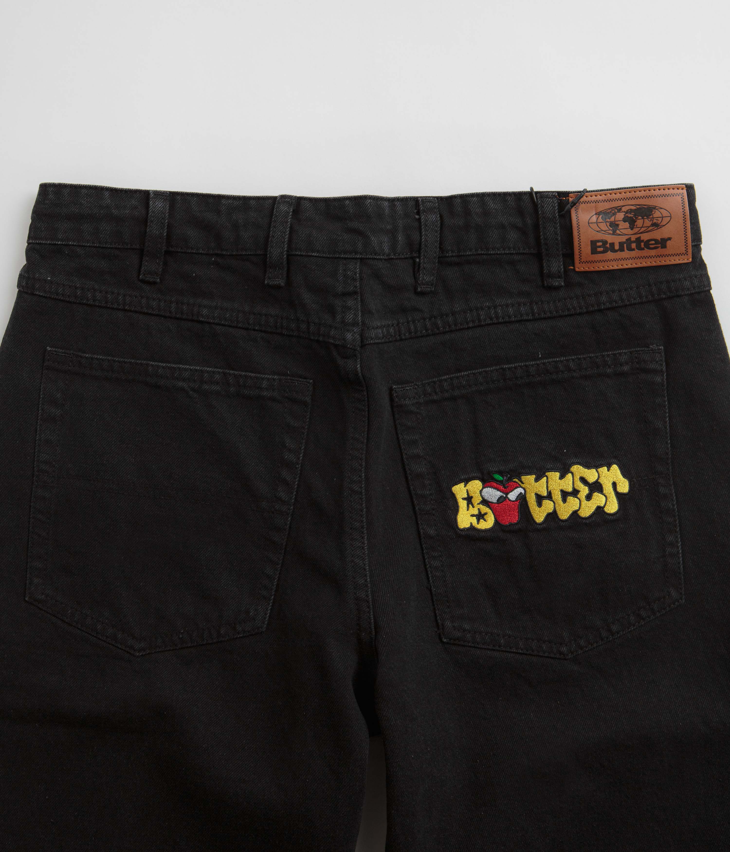 Butter Goods Big Apple Jeans - Washed Black Denim Pants for Men | Casual Streetwear & Urban Fashion | Perfect for Daily Wear, Night Out and Hip Hop Style